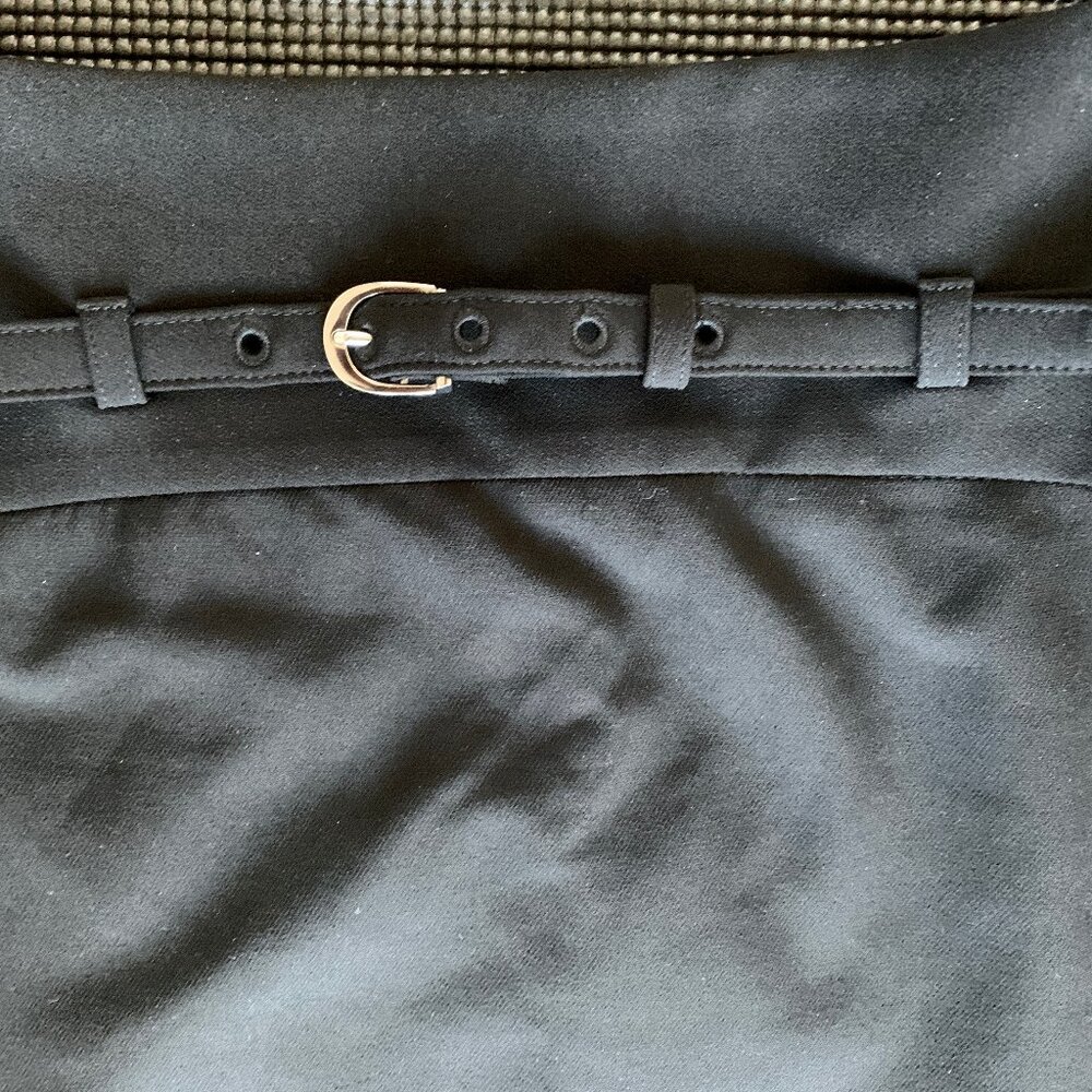 Express Long Midi Black Pencil Skirt with buckle and back slit - Picture 4 of 4